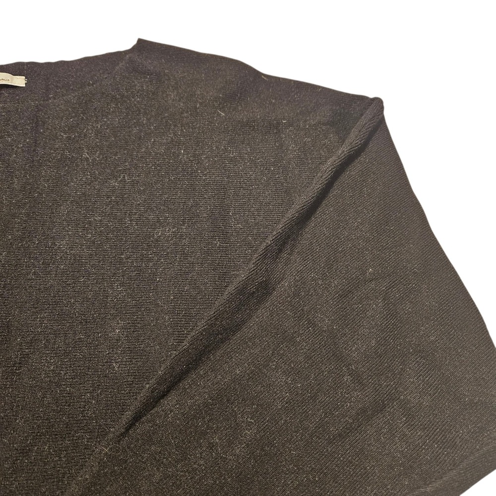 Vila Milano Womens Top Large Black Batwing Sleeve Knit Sweater Pullover - Picture 7 of 10